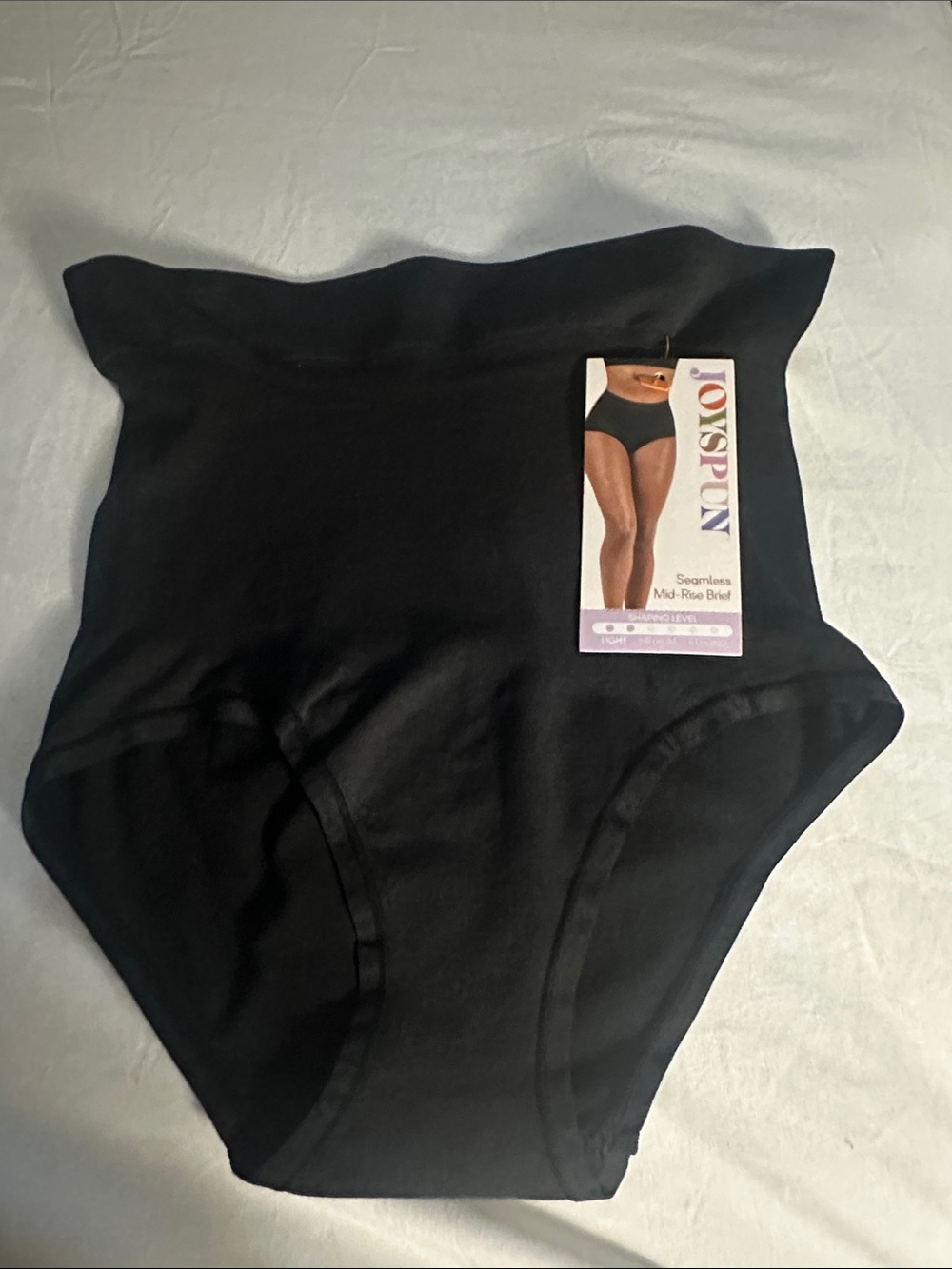 Ovspln Women's Seamless High-Waist Shapewear Brief - Black